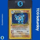 1999 POKEMON BASE SET 1ST EDITION #8/102 MACHAMP HOLO RARE