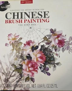 Chinese Brush Painting kit, instructions, paint, paper New