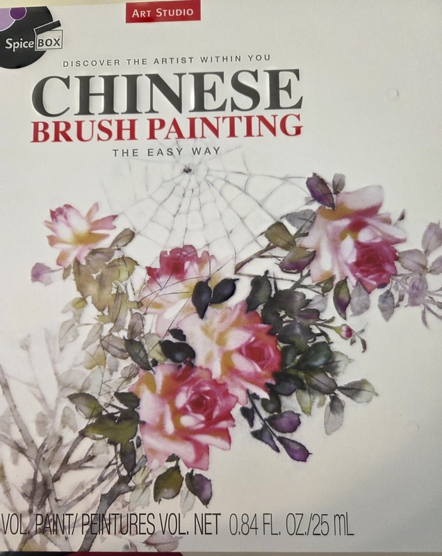 Chinese Brush Painting kit, instructions, paint, paper New