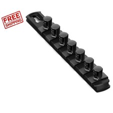 8-Inch Socket Organizer with Twist Lock Clips - Perfect for Tool Storage