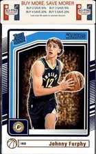 2024-25 Donruss #242 Johnny Furphy Rookie Indiana Pacers