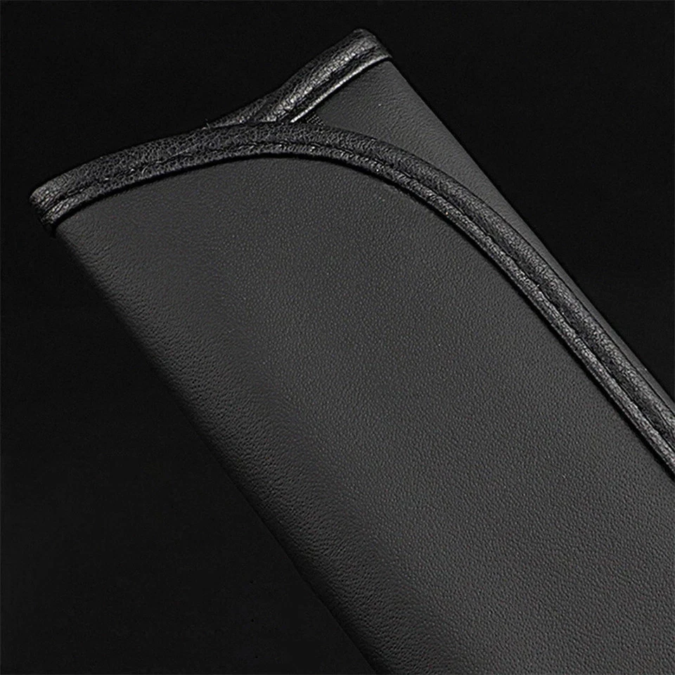 2 PIEZAS Funda Cinturón Coche Almohadillas para Hombro Protector Cuero Negro Apto para Skoda Foto 4 de 4