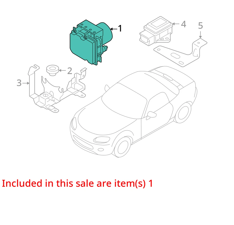 ABS Pump Anti-Lock Brake Part Modulator Fits 09-15 MAZDA MX-5 MIATA 2701567 Foto 3 de 4