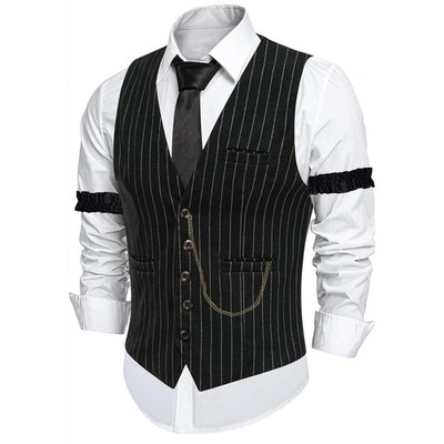 white christmas dresses Mens Black Vintage 1920s Suit main image 0