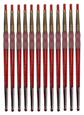 Royal Brush BK63-2 Big Kids Flat Size 2 Package of 12 brushes