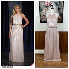Beautiful Alfred Angelo Shimmering Pink Bridesmaid Dress 