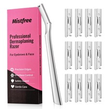 Dermaplane Razor for Women Men with 12 Refill Blades Face Exfoliation Tool