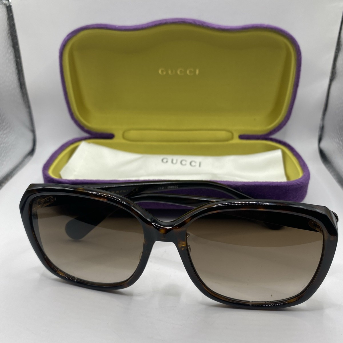 Lenses Gg0371sk 001 GUCCI GG0371SK 002 Sunglasses 57mm Transparent