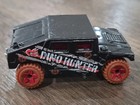 2014 HOT WHEELS HUMVEE GENERAL CORP DINO HUNTER BLACK  DIECAST SUV W/ RED — photo 2