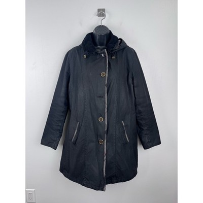 Barbour Women Tartan Waxed Jacket Size 10