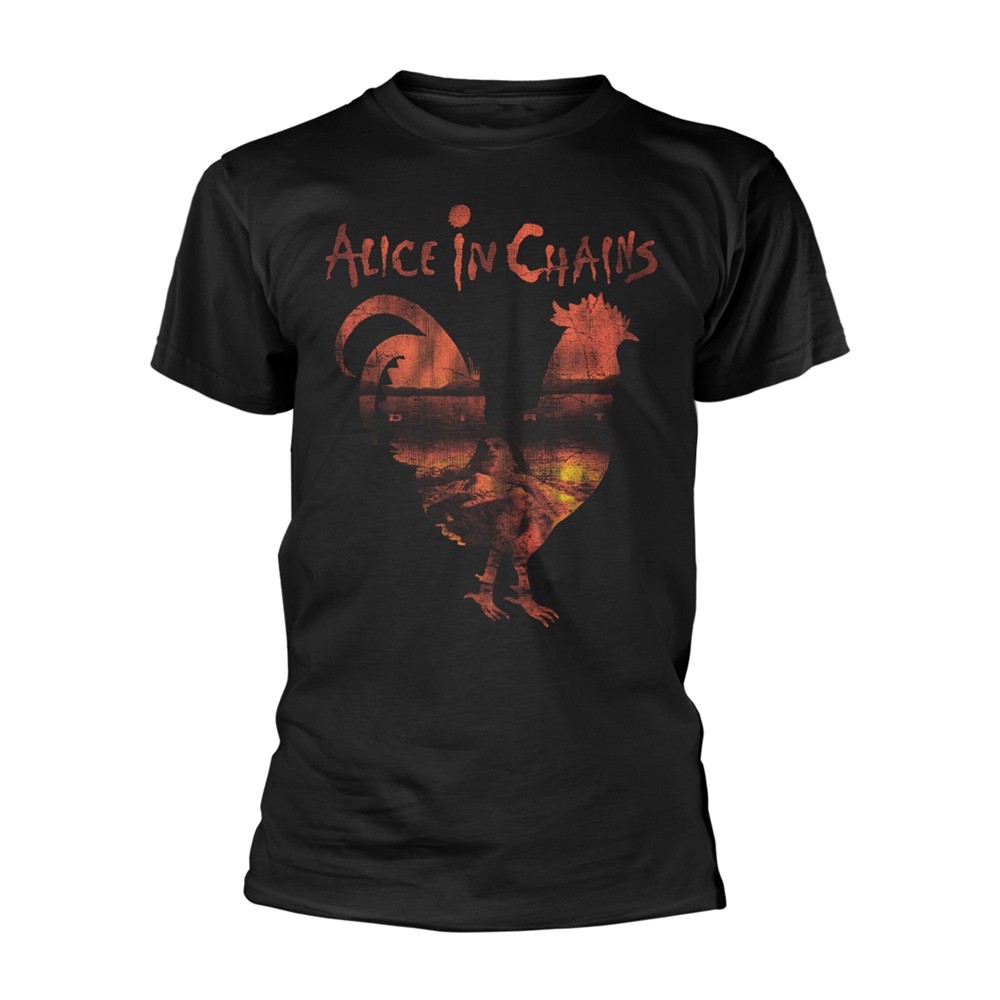 ALICE IN CHAINS - DIRT ROOSTER SILHOUETTE BLACK T-Shirt Small
