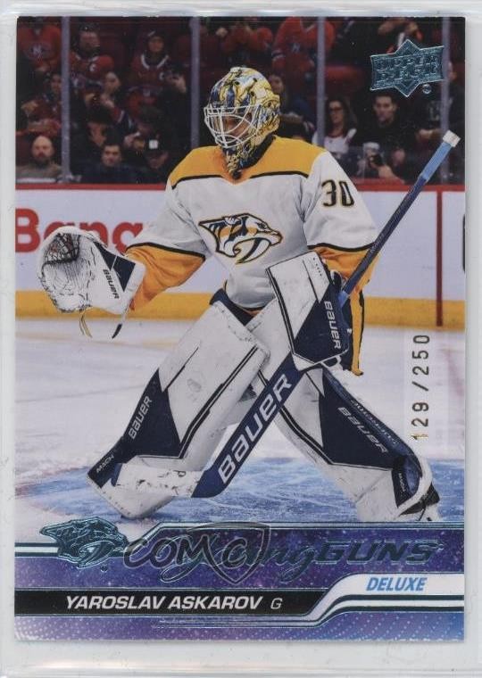 2023 Upper Deck Series 1 Young Guns Deluxe /250 Yaroslav Askarov #204 Rookie RC