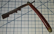 Orig 1940s SHAVING STRAIGHT RAZOR Vintage Barber Tool Shave Collectible Antique