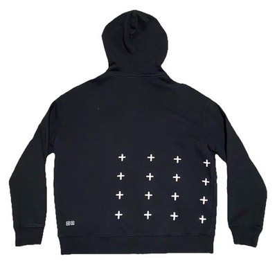 Ksubi 4x4 Biggie Hoodie Mens S Jet Black Graphic Streetwear Oversized Pullover