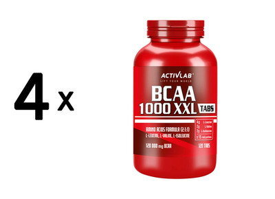 4 x Activlab BCAA 1000 XXL (120) (58,67 EUR/kg)