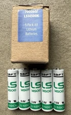 New Saft LS14500 Battery AA 3.6 Volt Lithium Batteries, 5 Pack