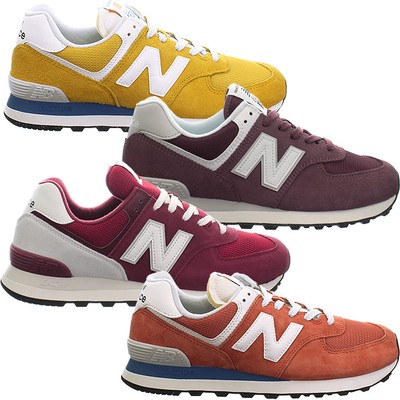 New Balance U574 Rot Weiss Herren Damen Low-Top Sneakers Freizeitschuhe NEU