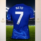 2024-25 Chelsea FC Signed Match Issued Home Shirt M #7 Pedro Neto COA MWS 1i