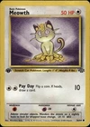 Meowth Common Jungle 56/64 Colorless 1st Edition Pokemon Card
