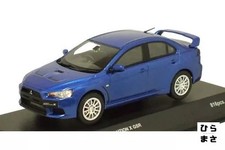 1/43 Mitsubishi Lancer Evolution X GSR Lightning Blue Mica Diecast