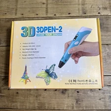 3D Printing Pen Set - Creative Drawing & Model Making - NEW - Blue