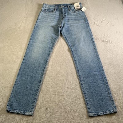 Gap Straight GapFlex Jeans Mens 28x30 Light Wash Blue Straight Leg Stretch NEW