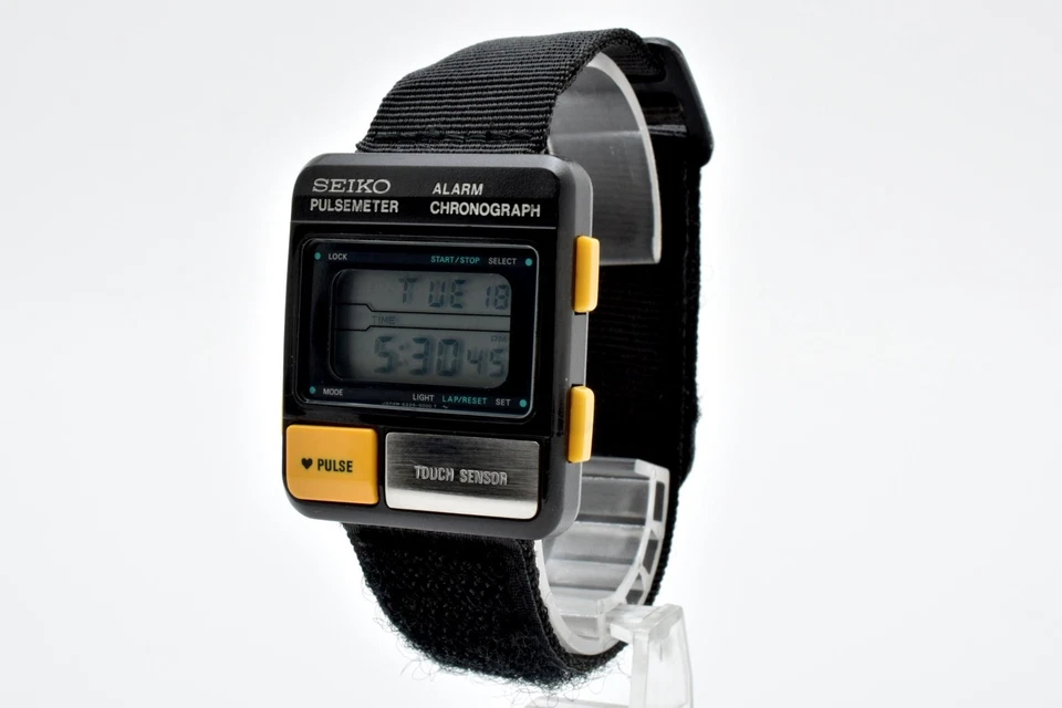 ▶️【Exc+5】 Reloj Digital Cuarzo Vintage SEIKO PULSE METER S229-5001 de JAPÓN Foto 3 de 4