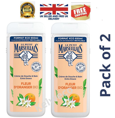 Le Petit Marseillais Extra Sanfte Duschcreme Orangenblüte 650ml. 2 Stück