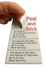80 Personalized Return Address Labels 2 5/8” x 1” Custom Text Self-Adhesive