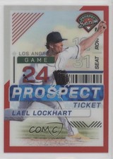 2024 Panini Prospect Edition Red Prizm 24/199 Lael Lockhart Jr #167 0p6