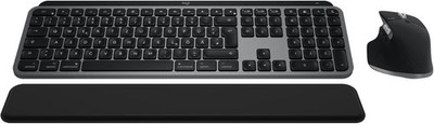 Logitech MX Keys S Combo for Mac, kabellose Tastatur/Maus mit Handballenauflage