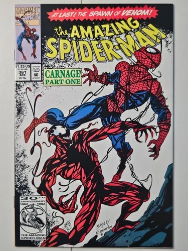 Amazing Spider-Man #361 (Marvel Comics 1991) First Print 1st full Carnage 9.4 NM