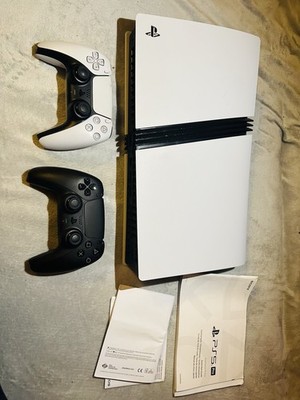 Sony PlayStation 5 Console Bundle | 2 DualSense Controllers | Very Low Use | PS5