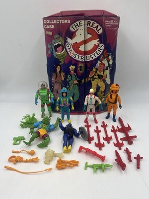 The Real Ghostbusters Collectors Case With Action Figures Vintage 1988