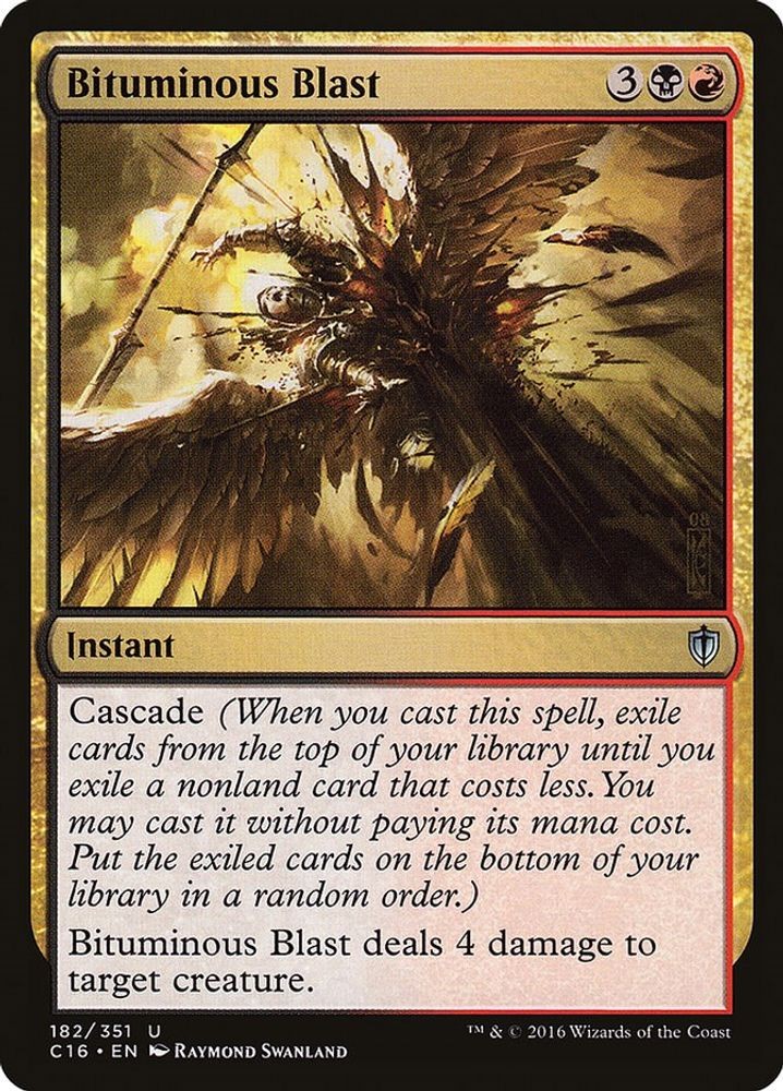 2016 Magic: The Gathering: C16 - Bituminous Blast (#182, U, Lightly Played)