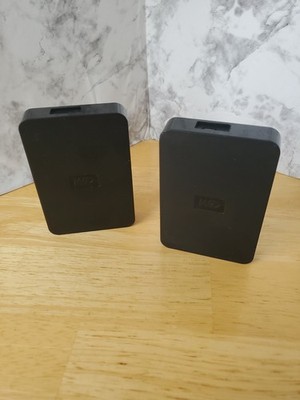 (2) WD 1TB Western Digital Elements External Hard Drive WDBABV0010BBK-00