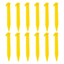 12PCS Plastic Tent Stakes Camping Accessories Camping Tent Stakes Heavy Duty ...