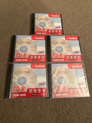5 x Imation CD-R 700MB 80min 48x Speed - versiegelt