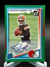 2025 Donruss Shedeur Sanders Rated Rookie Auto Green #316 Cleveland Browns RC JH