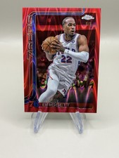 2025 Topps Chrome Oshae Brissett Red Raywave /5  Philadelphia 76ers RARE 🔥