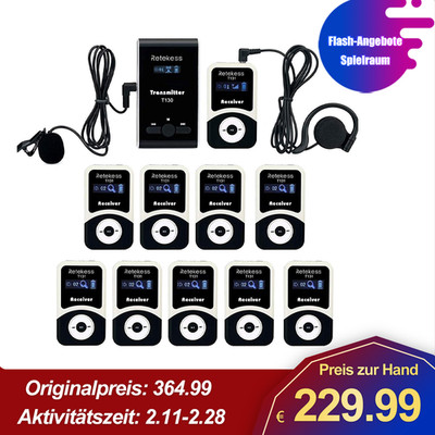 Retekess T130-T131 Reiseleitersystem Drahtloses Reisesystem Werksschule