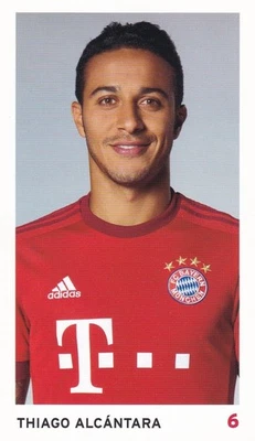 Thiago Alcántara FC Bayern München Autogrammkarte 2015/2016 Faksimile #FP750 - Bild 1 von 2
