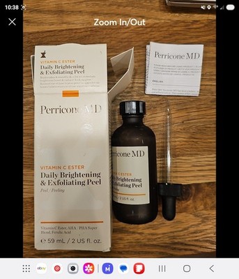 Perricone MD Vitamin C Ester Daily Brightening & Exfoliating Peel 2oz New In Box