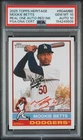 POP5 MOOKIE BETTS PSA 10 2025 TOPPS HERITAGE REAL ONE AUTO RED INK 60/76 DODGERS
