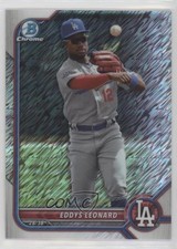 2022 Bowman Chrome Prospects Shimmer Refractor Eddys Leonard #BCP-229 6u5