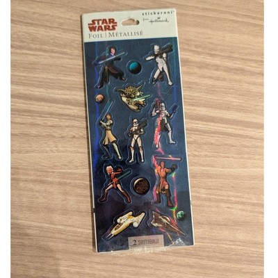 Star Wars Stickers Lot - Sci-Fi Collectible Decals - Vader Yoda R2-D2 Laptop Art