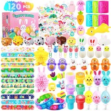 120 Pcs Easter Egg Fillers, Easter Basket Stuffers for Kids Boys Girls, Party...