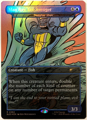 MTG Man Ray, Eco Avenger - Deepglow Skate (Foil) Secret Lair x TMNT 2362 NM