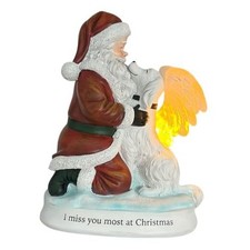 Indoor Christmas Decorations -  I Miss You Most at Christmas  Santa  Angel
