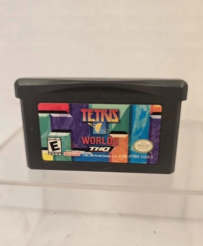 Nintendo Gameboy Advance Tetris Worlds Authentic *Tested & Works*